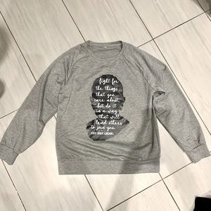 Ruth Bader Ginsberg light sweat shirt